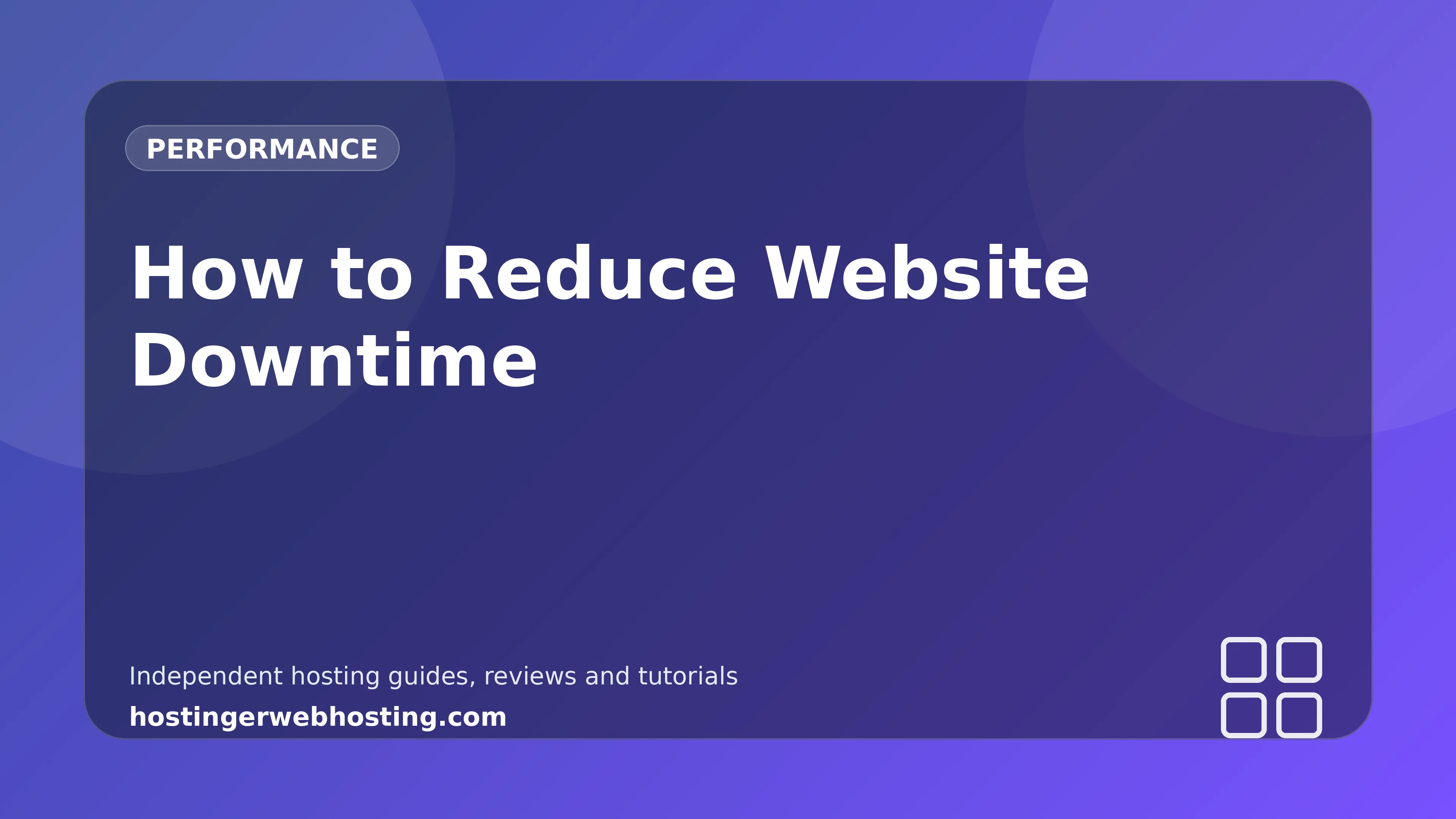 How to Reduce Website Downtime